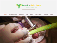Tablet Screenshot of amadorgoldcorp.com